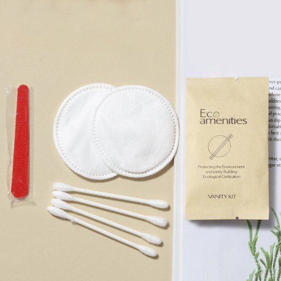Hotel Amenity Cost-Effective Razor Eco-Friendly Kraft Paper Bag Shaving Kit