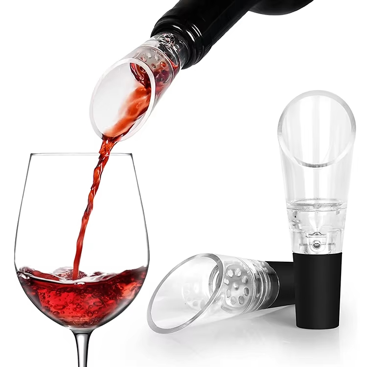 Eliminates Leaks Spills Easily Washable Small Size Easy-Carrying Wine Pump Aerator Dispenser Quick Aerating for Bulgariana
