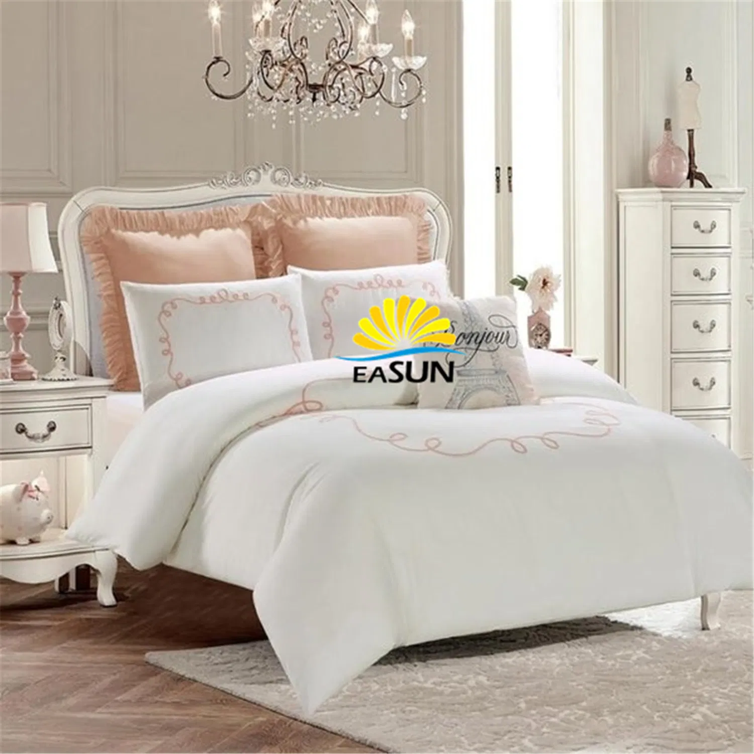 White Velvet Quilt Pink Satin Comforter Fleece Duvet Cover White Fluffy Comforter