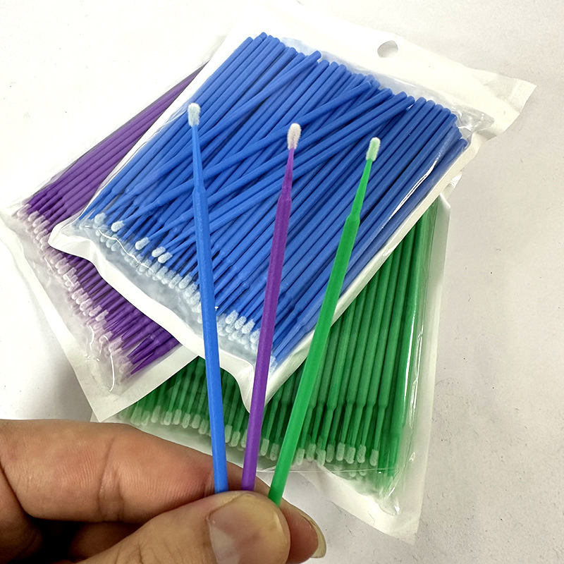 New Design Wholesale Eyelash Extensions Disposable Cleaning Cotton Swab