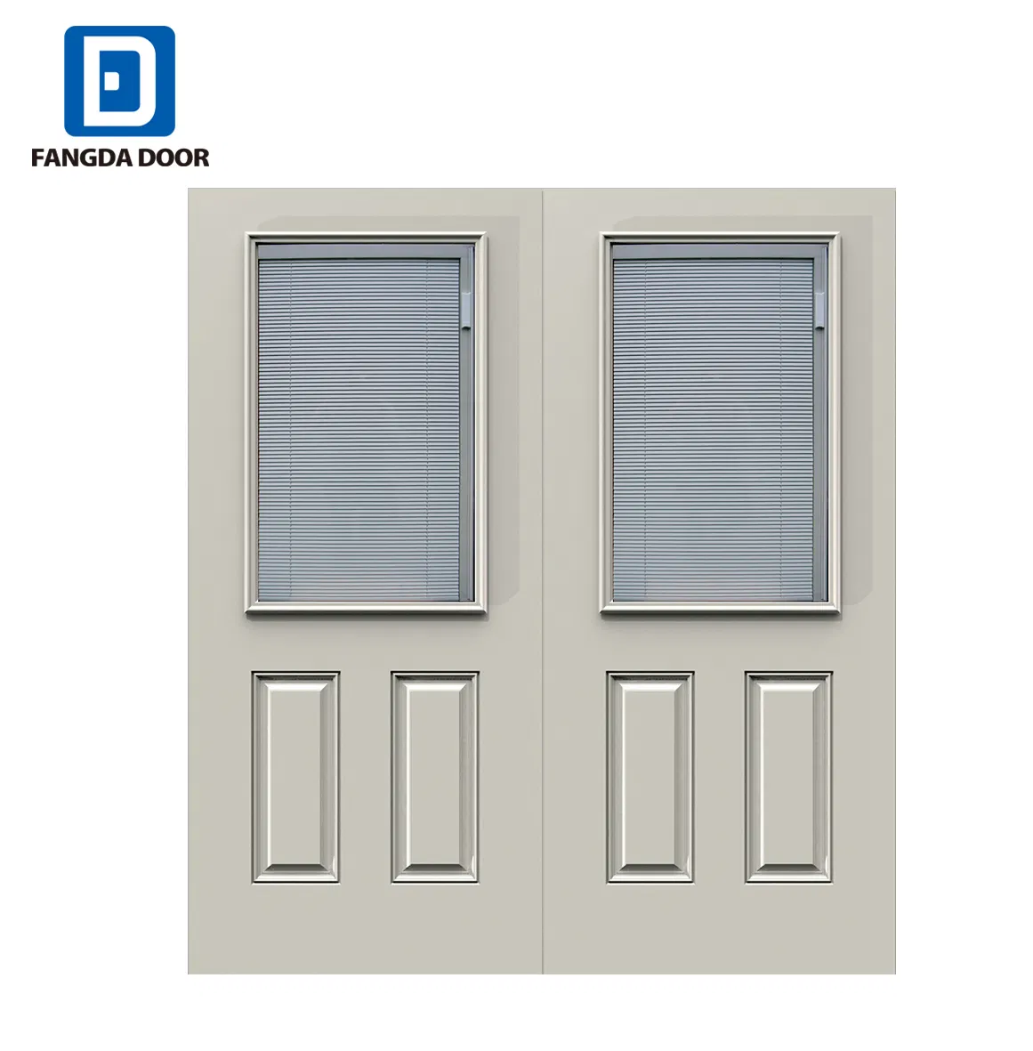 Interior Steel Door with Shutter Blind