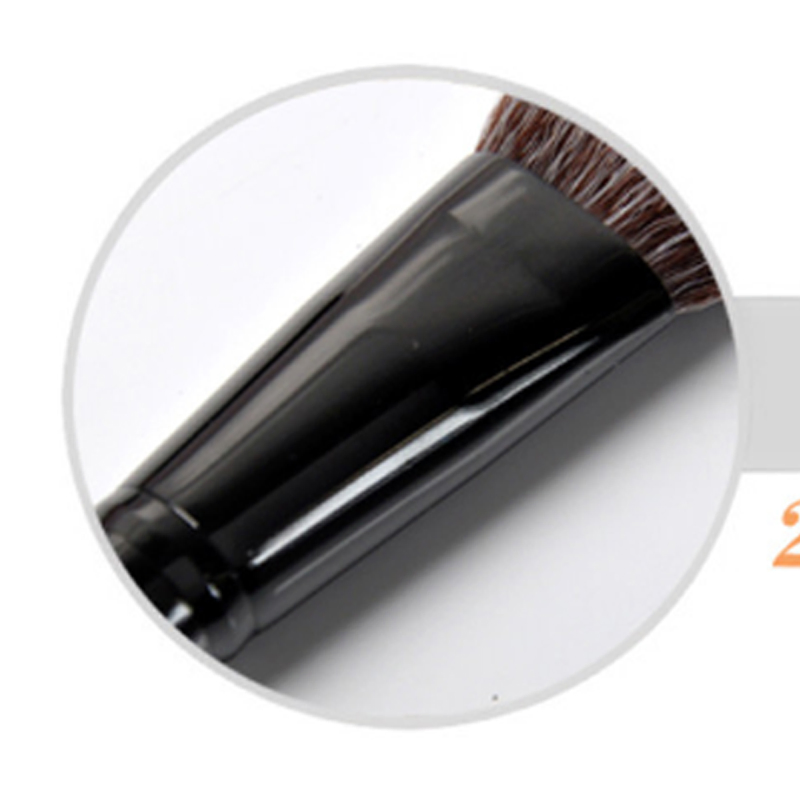 Mini Flat Style Foundation Brush Brushes Make-up Set Unbranded Natural Hair Makeup Brush Yellow