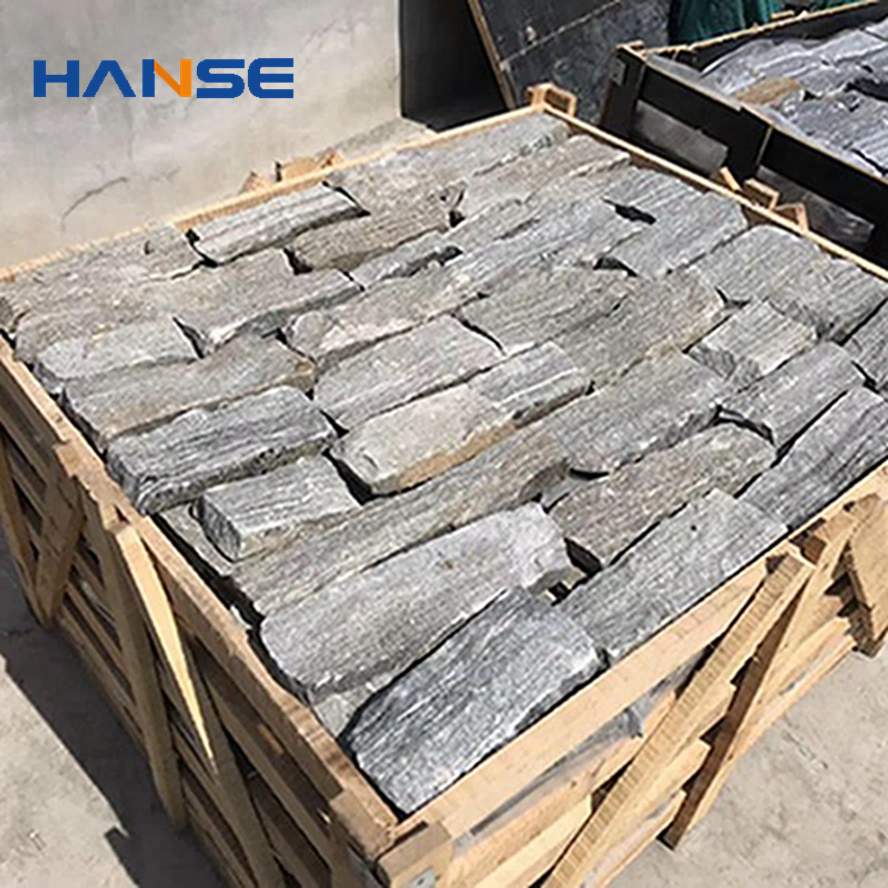 Wholesale Natural Chinese Exterior Wall Cladding Stone Black Slate Tile