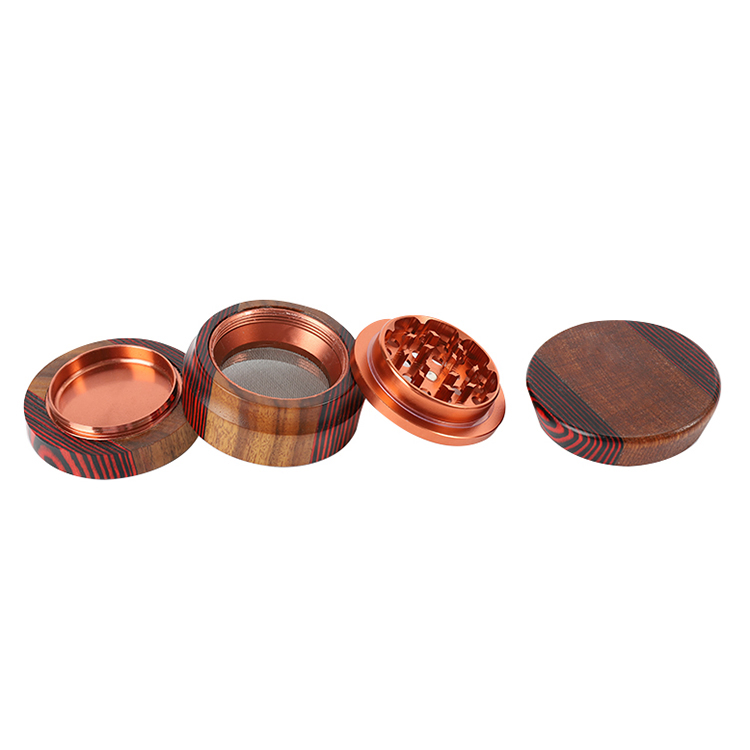 Smoking Accessories 63mm Dry Wood Herb Grinder for Tobacco and Kitchen