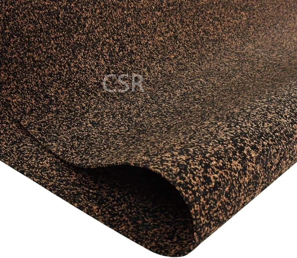 500 700kg/M3 Waterproof Eco Cork Rubber Underlayment Natural Rubber Underlay Floor Mat for Hotel Building Soundproof Material