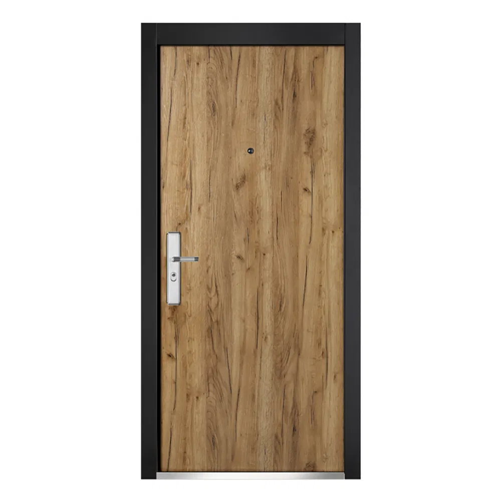 Wood Color PVC Coated Steel Door