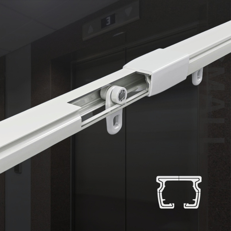 Factory Home Decorative Ceiling Window Manual Aluminum Extendable Curtain Rail Track