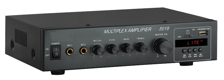 Цифровой усилитель для караоке с Bluetooth и микрофоном