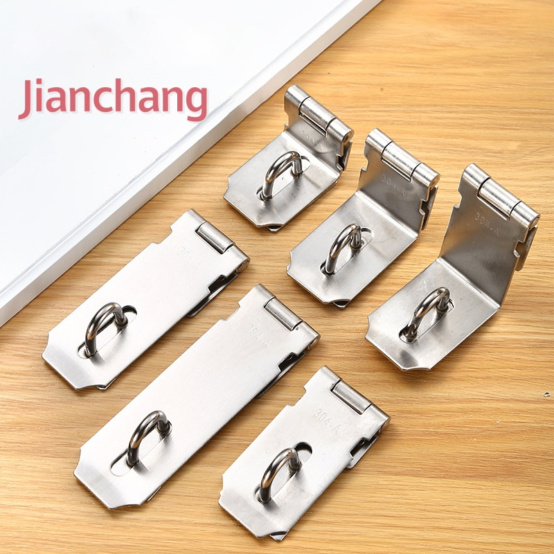 Customizable 3/4/5 Inch Stainless Steel Padlock Hasp Door Clasp Gate Lock Latch with Screw