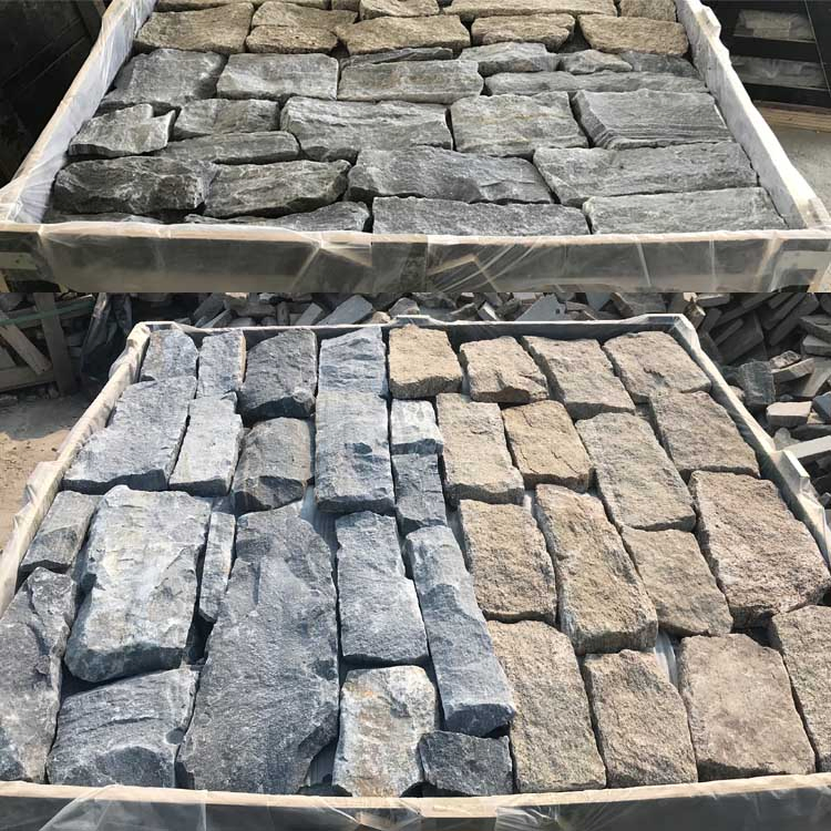 Yellow Rusty Natural Quartzite Random Size Split Finish Decorative Stone for Wall