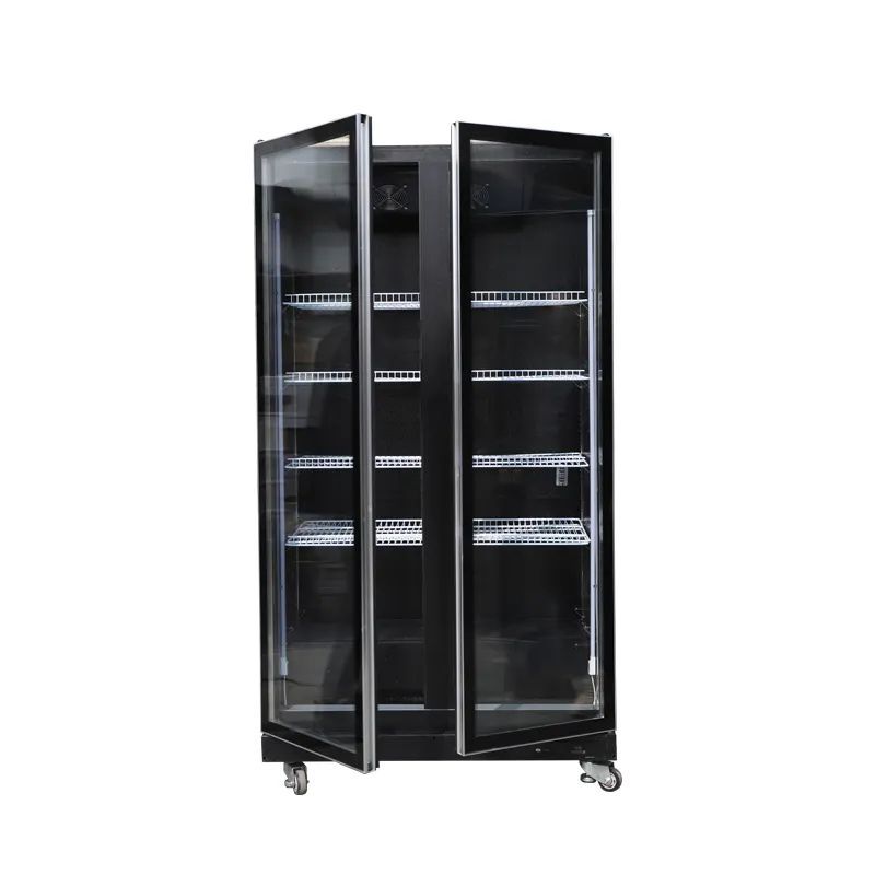 Glass Door Commercial Freezer and Refrigerator for Display Use