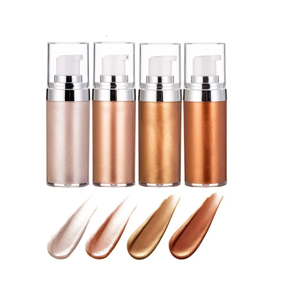 Makeup Brightening Face Body Shimmer Cream Luminizer Liquid Highlighter