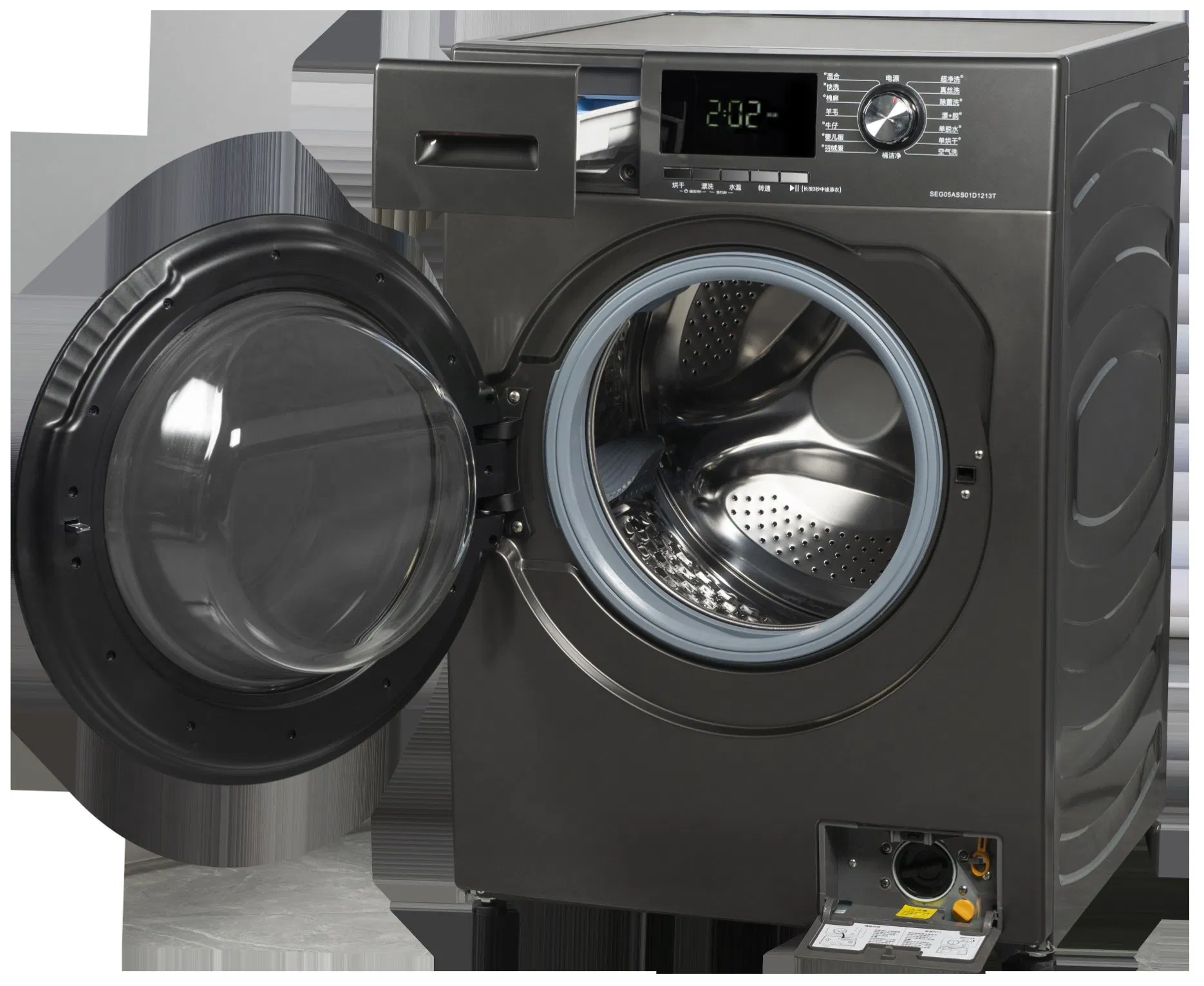 Eco-Friendly 10 Kg Inverter Front Load Washer in Stylish White or Silver