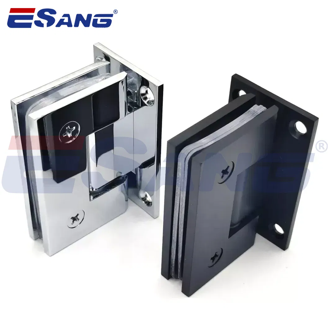 Esang Adjustable Square Connector Shower Door Pivot Hinge Glass Shower Hinge