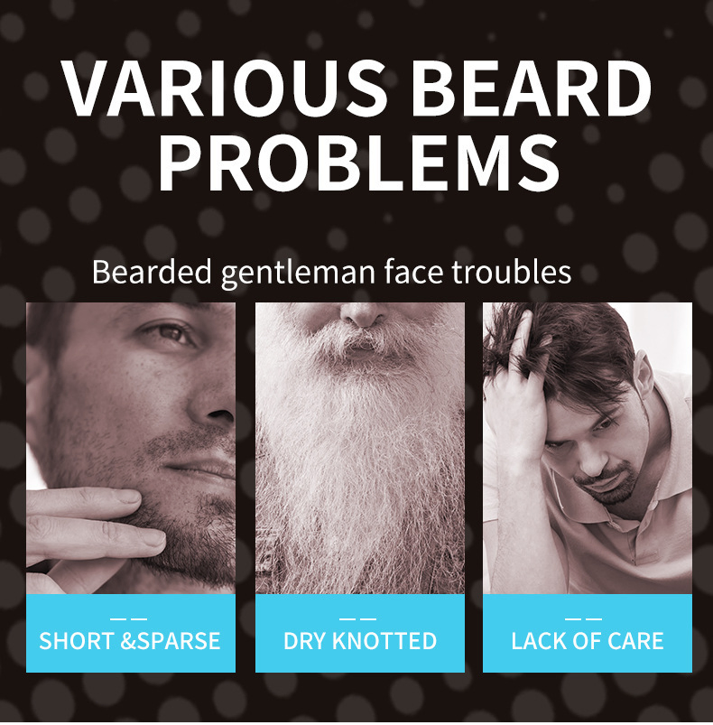 Multi Nourishing Repair Refreshing Easy to Absorb Non Curly Non Rough Smooth Beard Growth Serum Oil