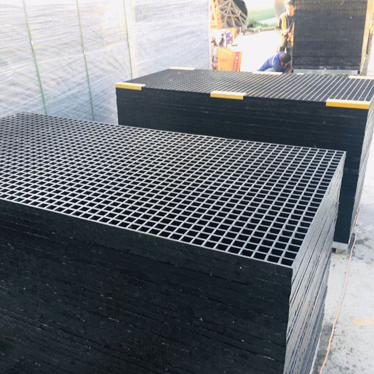 Green Color 38mm Plastic Platform Walkway Flooring FRP Fiberglass Grating