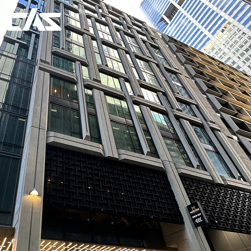 Elegant Vertical Waterproof Low-E Decorative Curtain Wall System