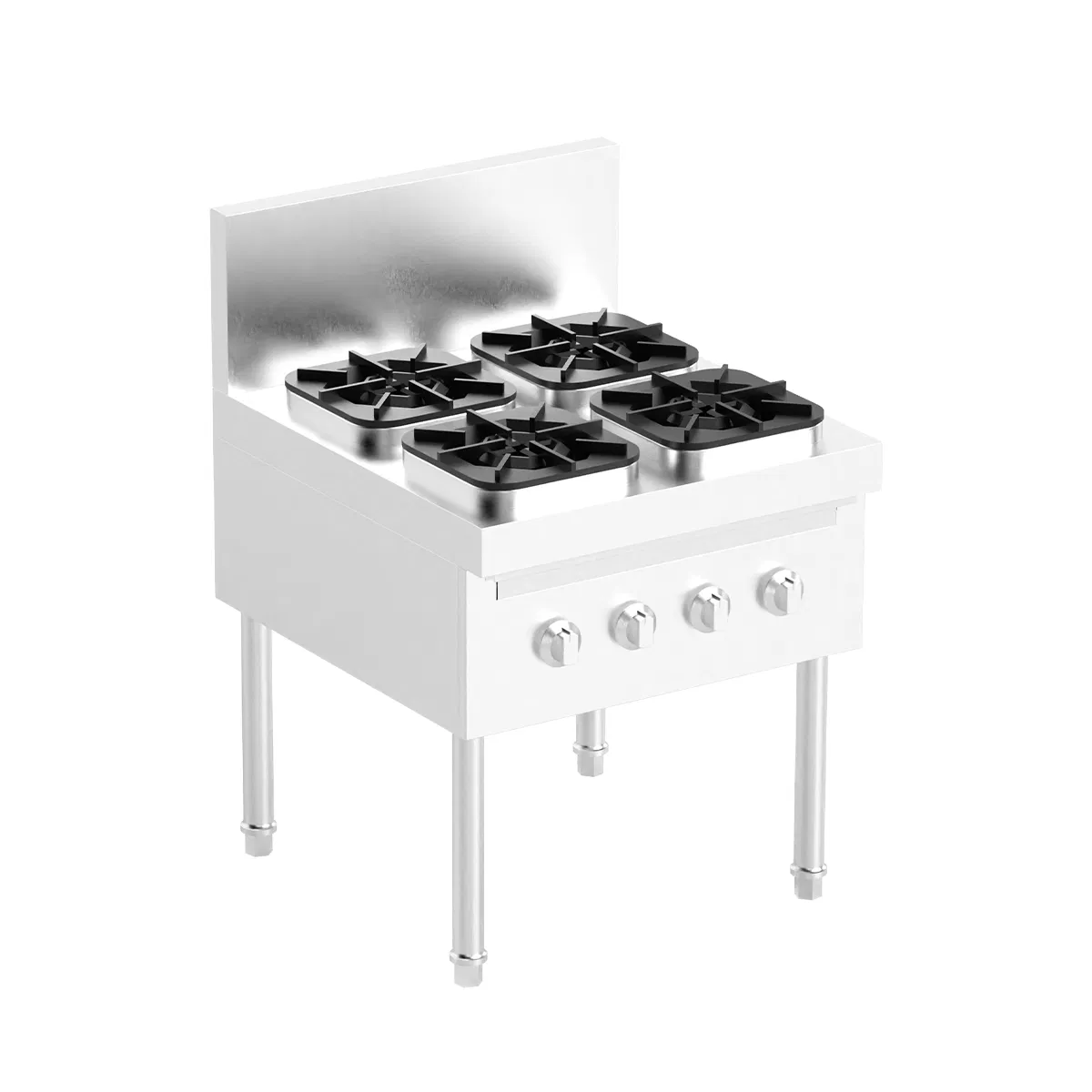 High Efficiency 4-Burner Commercial Gas Stove for Chefs