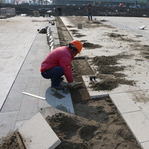 Non-Slip Acid-Resistant Water Absorb Grey Black Paving Stone for Commercial Outdoor Sidewalk