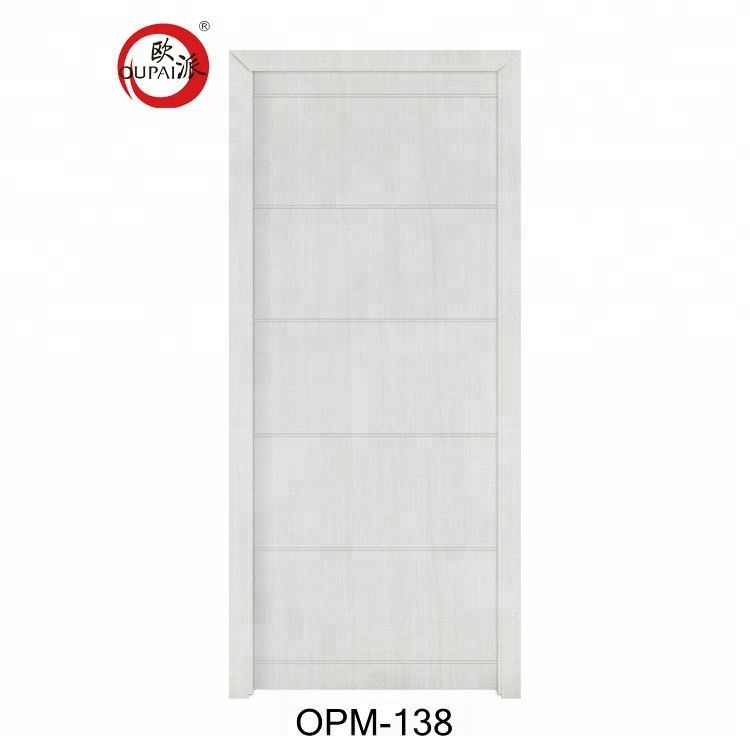 New White Simple Designs India Models Wood Cheap Prices Wooden Door for Bedroom