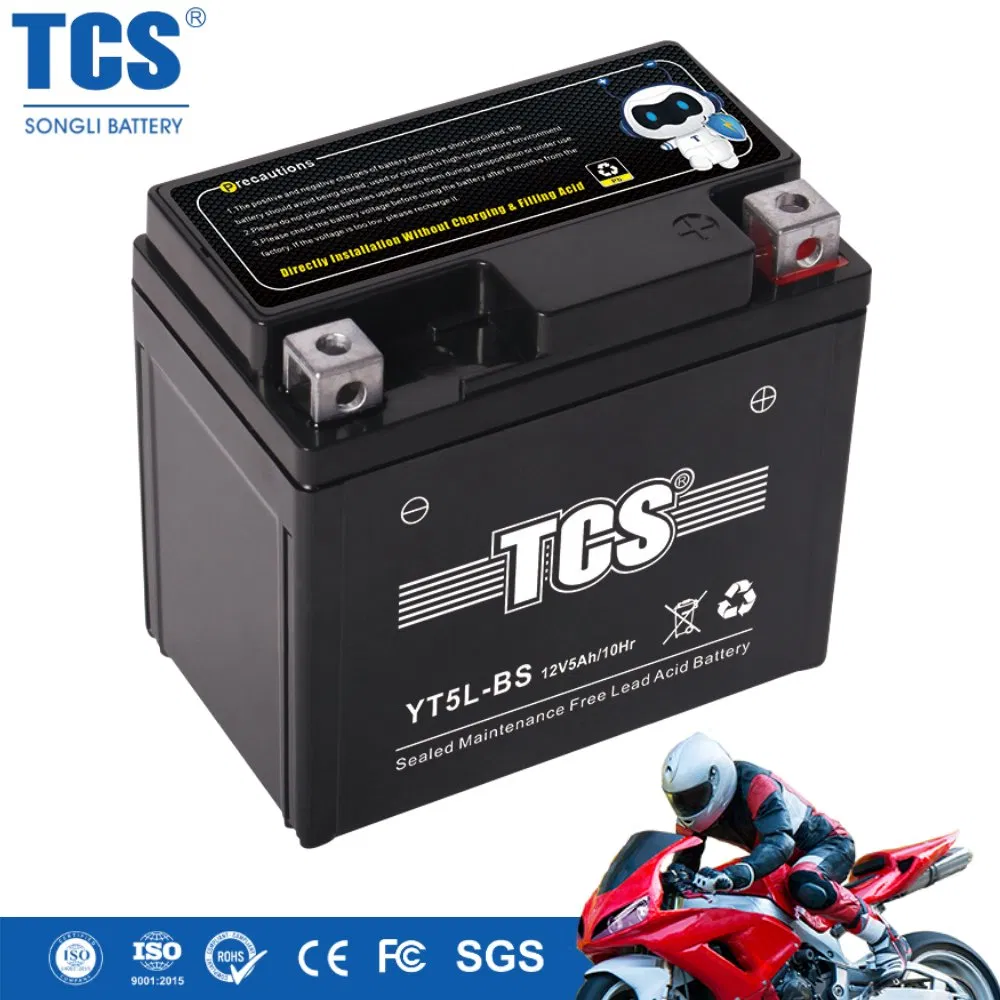 YT5L-BS Maintenance-Free AGM Motorcycle Battery
