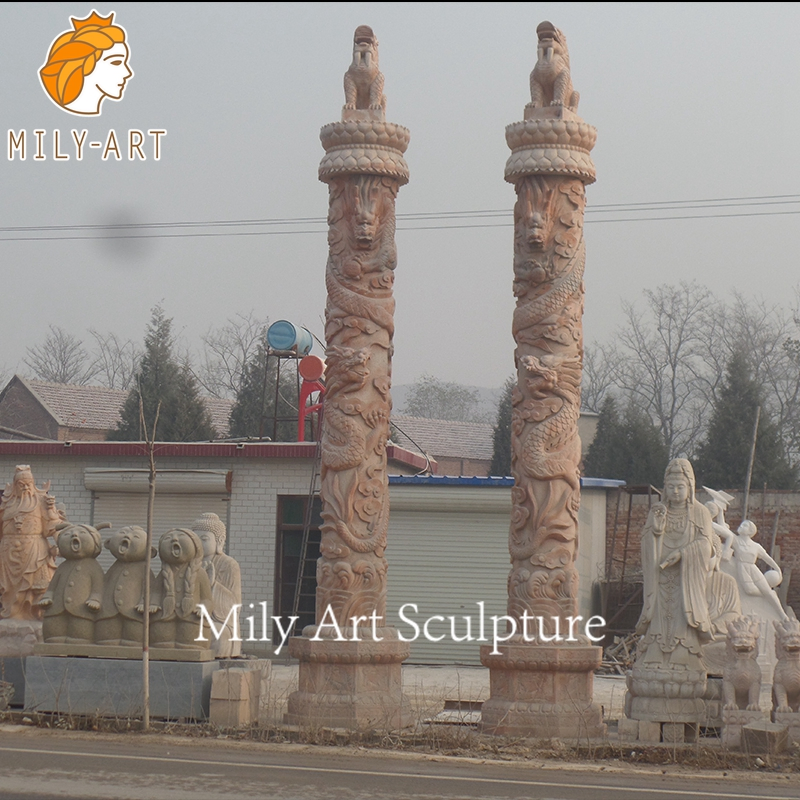 Custom High Quality Outdoor Home Decoration Marble Column