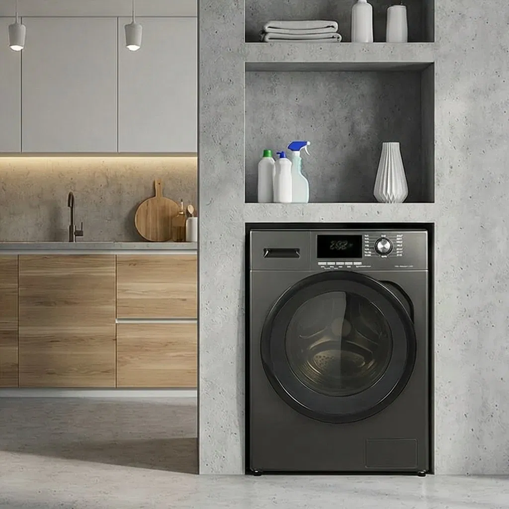 High-Efficiency Automatic Front Load Washer with BLDC Inverter Technology
