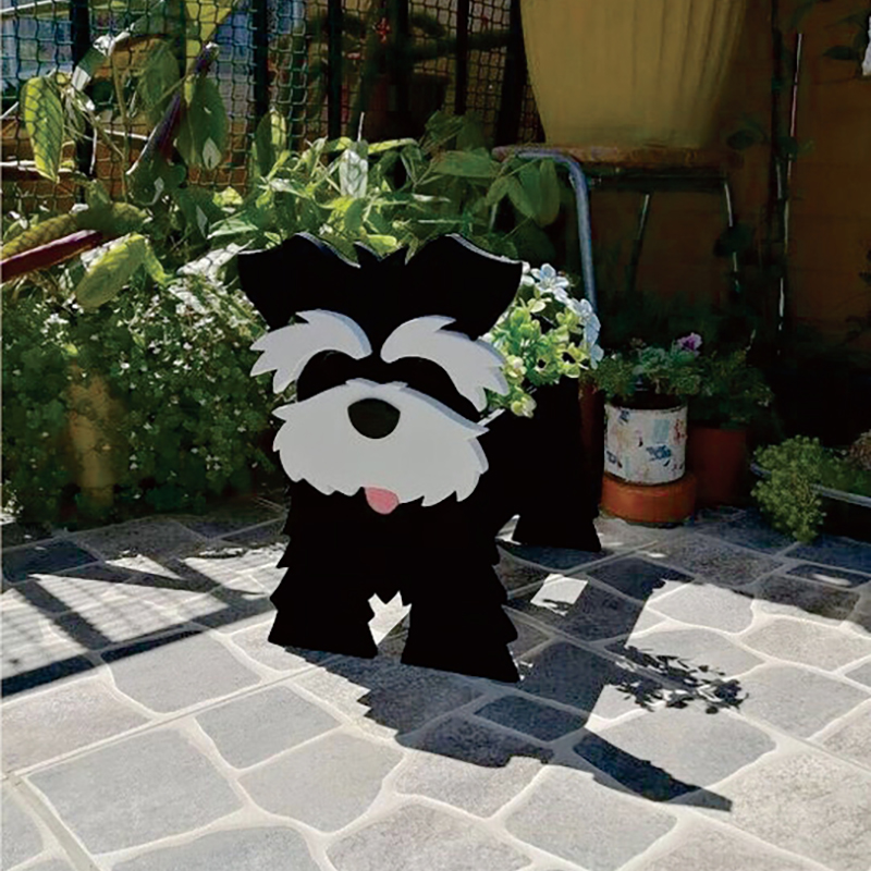 Декор садовый ПВХ-кашпо для собак уличный