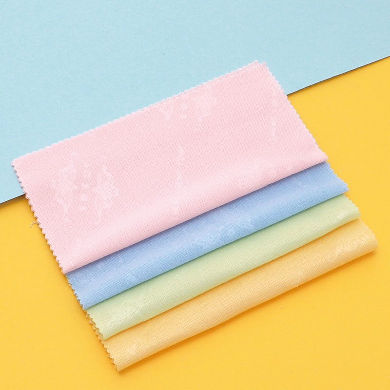 13*13cm Embossed Microfiber Screen Printed Glasses Cloth