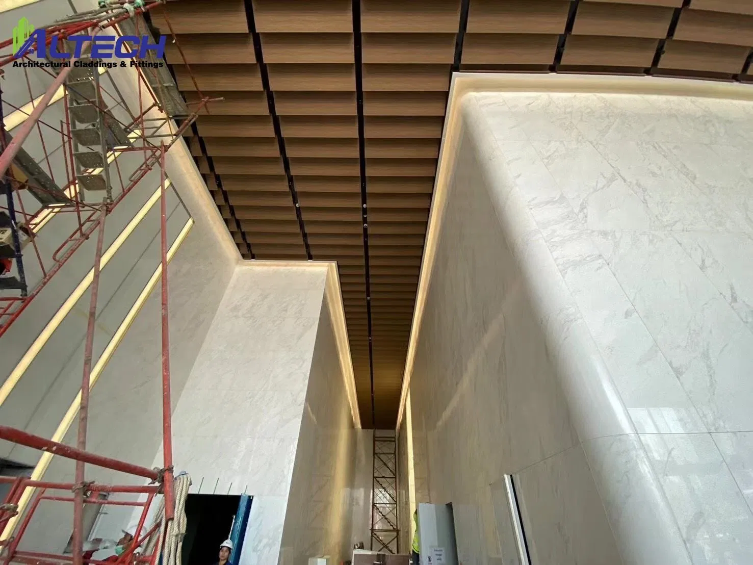 Interior Decoration Materials Curved Aluminium Art Ceiling Panel Suspended