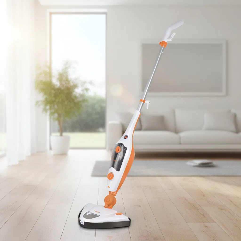 Portable Steam Cleaner for Hardwood, Tiles, and Carpet with Versatile Tools
