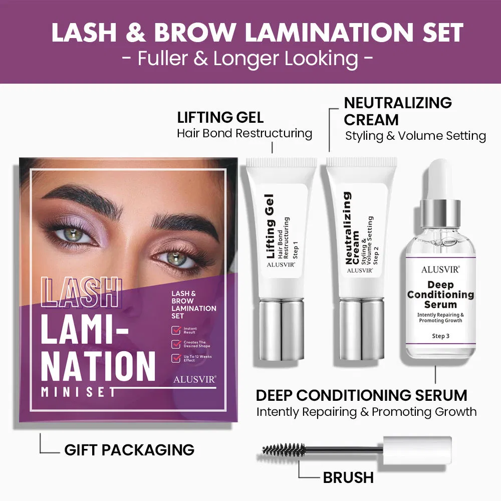3 in 1 Keratin Lash & Brow Lamination Kit Lash Lifting Aftercare Conditioning Serum