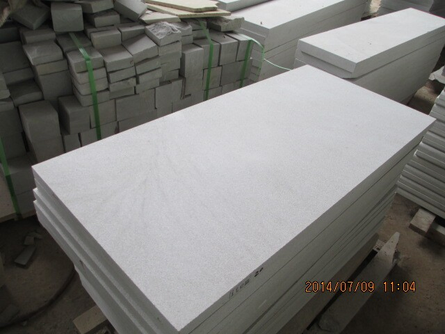 Premium Natural Honed White Sandstone Paving Tiles for Outdoor Projects