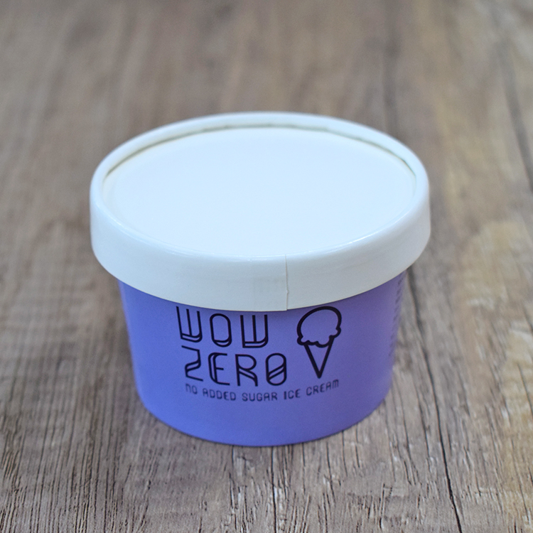 Custom Printed 3/5/8/16/18 Oz Disposable Ice Cream Paper Gelato Cups with Lid and Spoon