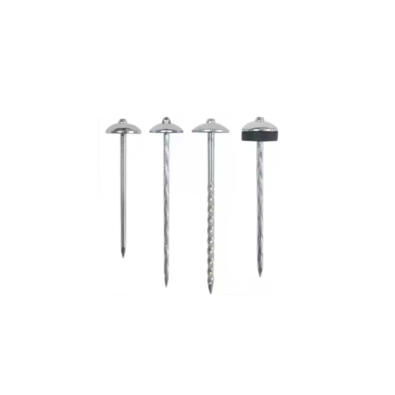 Galvanized Mushroom Head Asbestos Tile Corrugated Nails Umbrella Head Smooth Shank Roofing Nail