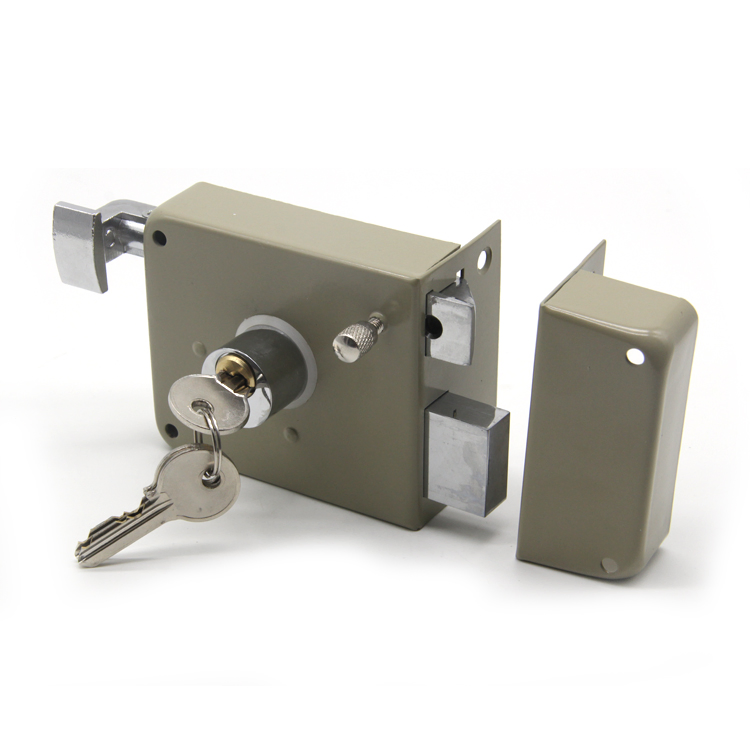 Door Lock Hardware Security Night Latch Anti-Thief Door Rim Lock