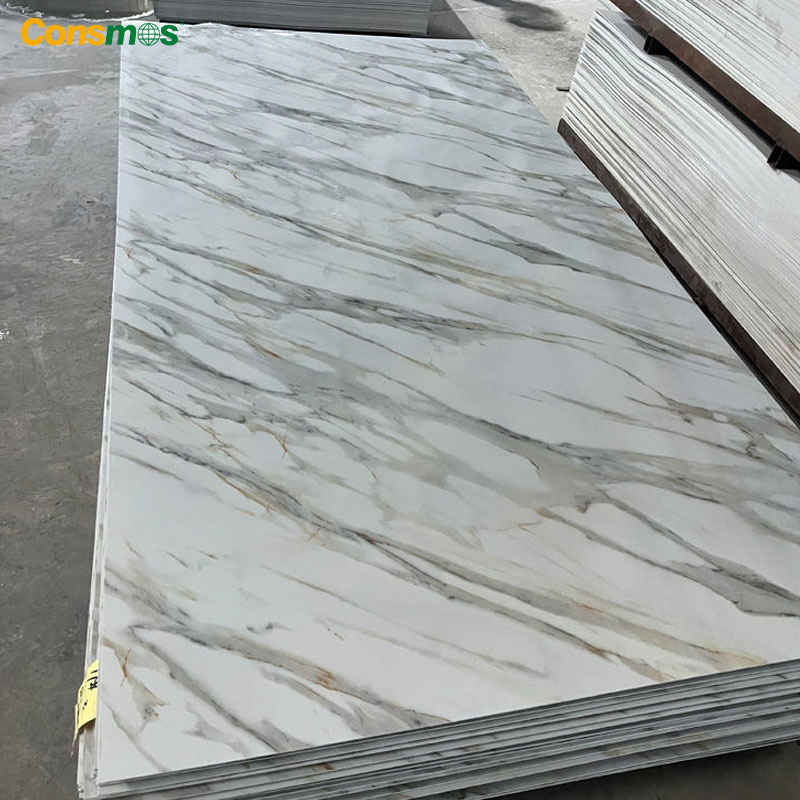 Interior Home Decoration UV Board Faux Laminate Stone Panel PVC Marble Sheet