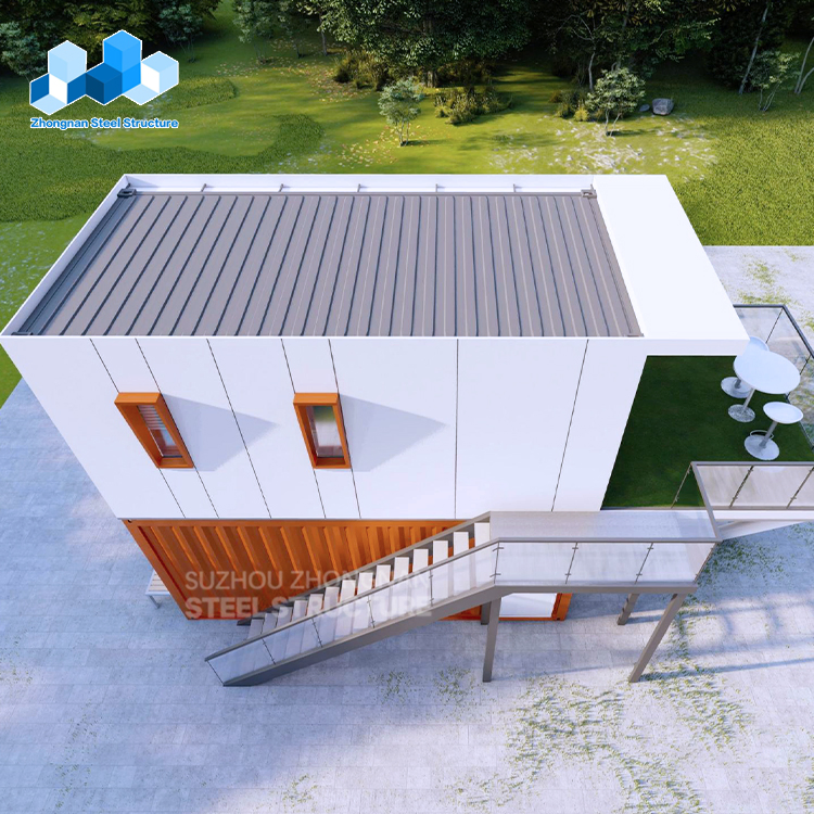 Cheap Prefabricated Modern Luxury Portable Storage Metal Steel Tiny 2 Story Modular Freight Sea Shipping Container Pre Built Foldable Prefab Shop House for Sale