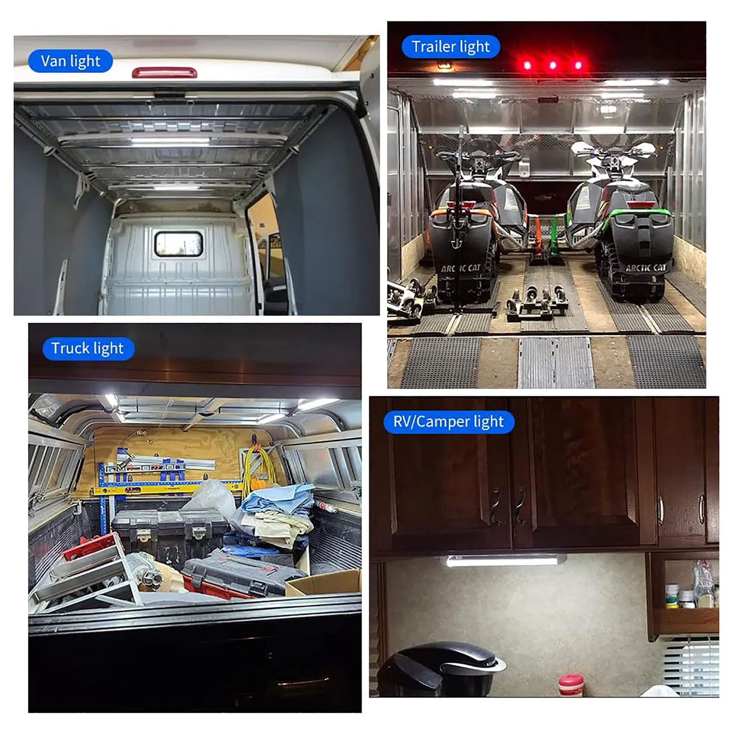 Универсальный светодиодный светильник для чтения в авто 12W, 120 LED