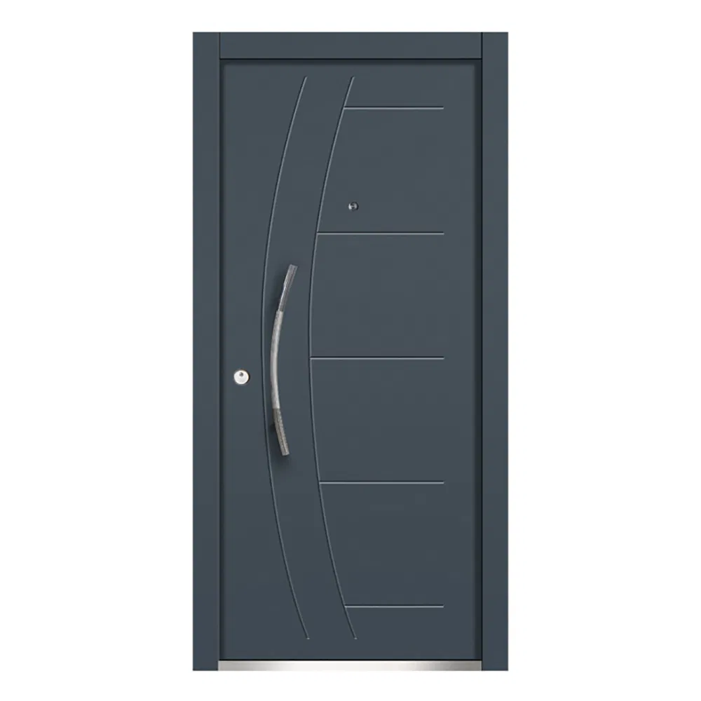 Wood Color PVC Coated Steel Door