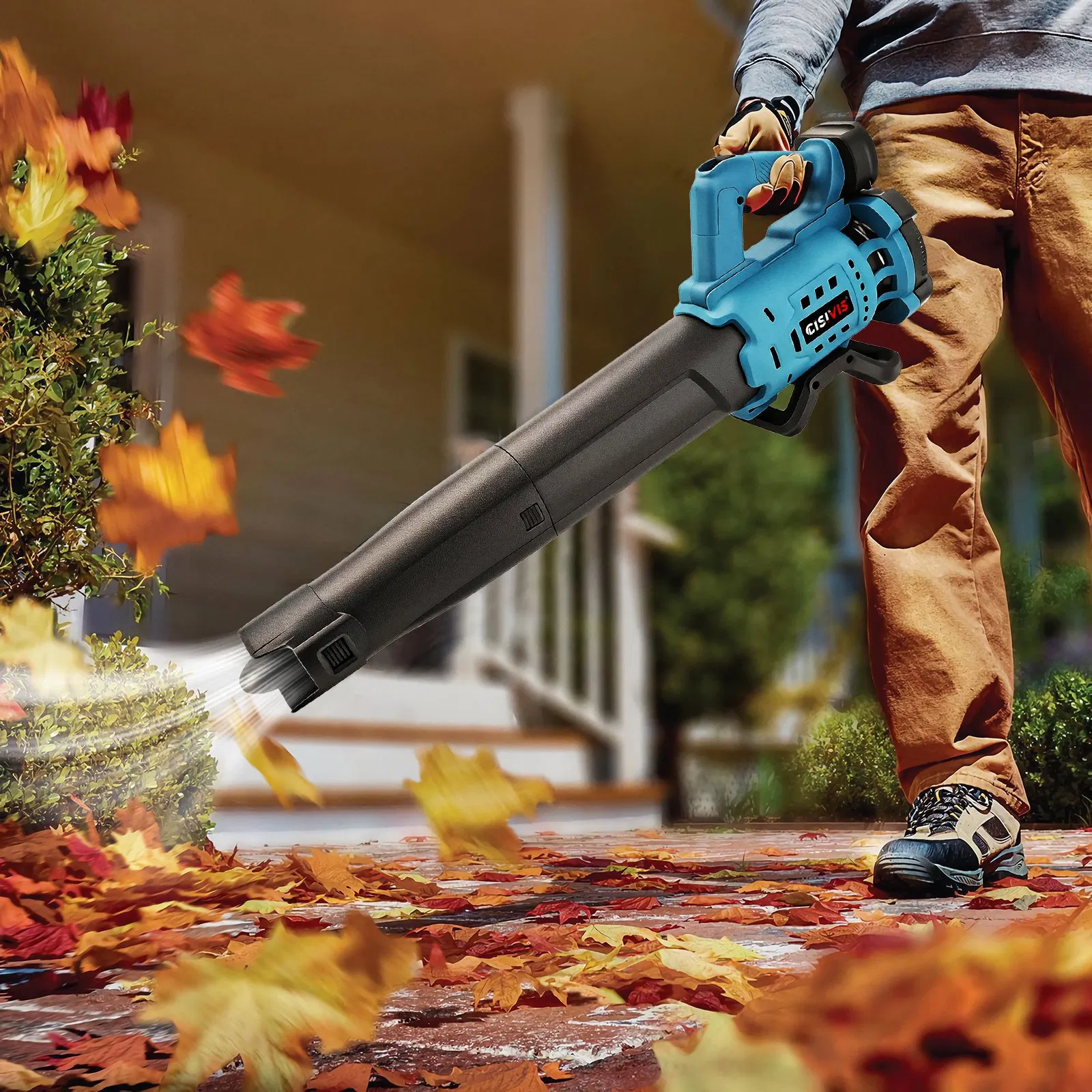 Lithium-Ion Handheld Blower for Garden, Light Snow & DIY Cleaning