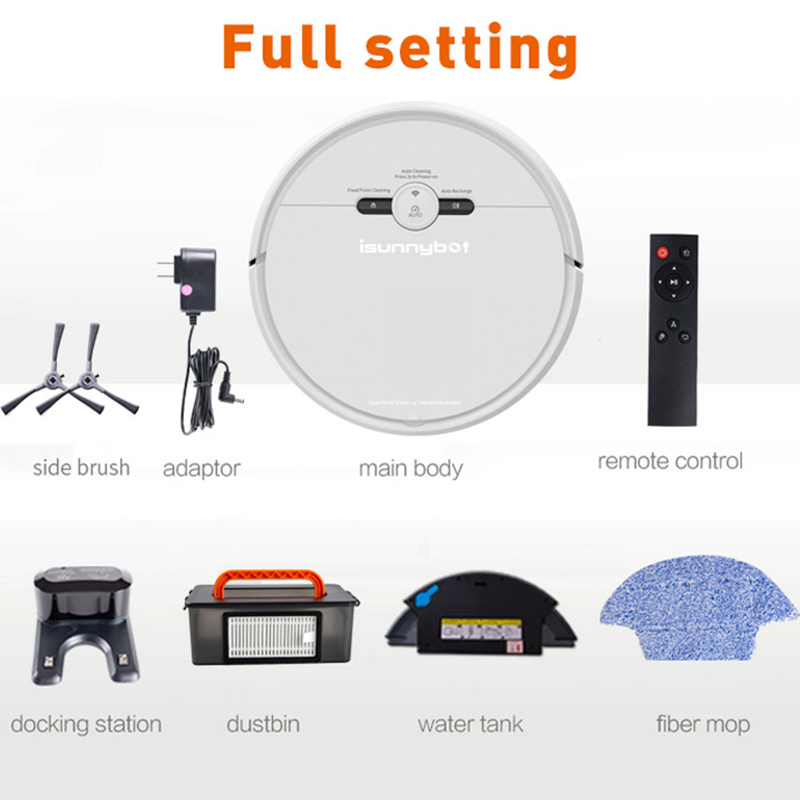 Isunnybot Wholesale Best Vacuum Cleaner Robotic Smart Tuya Voice Controlled Vacuum Cleaner