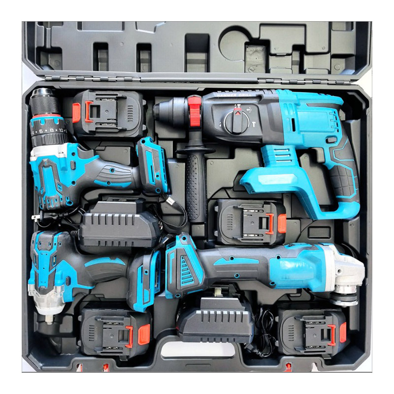 Cisivis OEM/ODM Brushless Cordless Angle Grinder Electric Drill Set Power Tool Set Power Tool Set