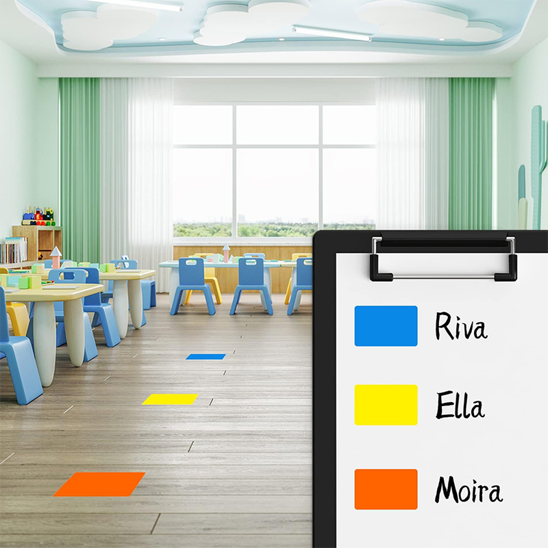 Versatile Removable Round and Square Name Labels for Easy Organization