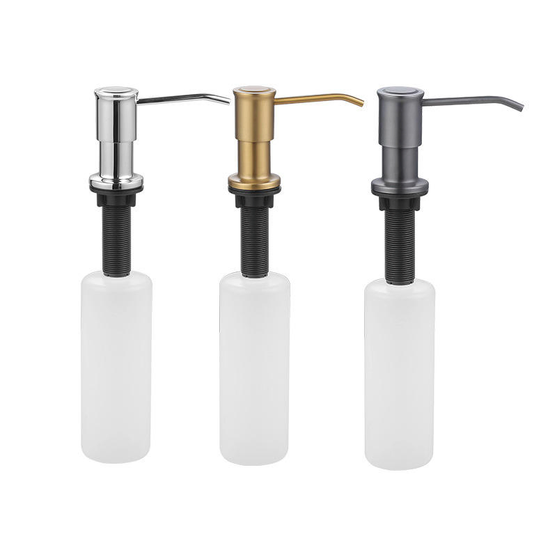 Black Matte Stainless Steel Manual Commercial Soap Hand Dispenser Liquid Pump Kitchen Dispenser for Kitchen Wholesale in China