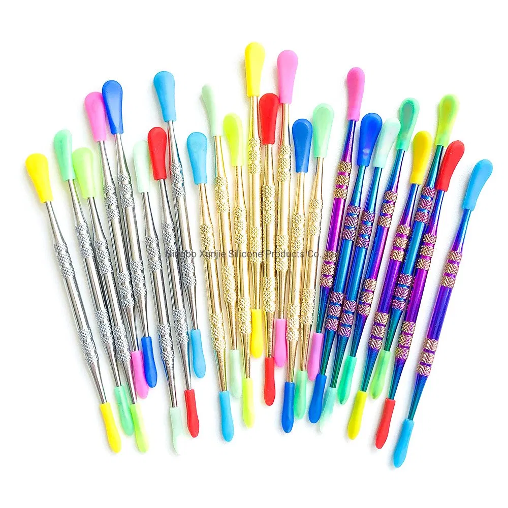 120mm Stainless Steel Dabber Tool Wax DAB Tool Smoking DAB Tool with Silicone Tip