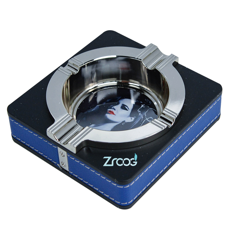 Unbreakable Outdoor Cigar Ashtray Metal Modern Table Cigar Ashtrayscigar Accessories Gifts for Men