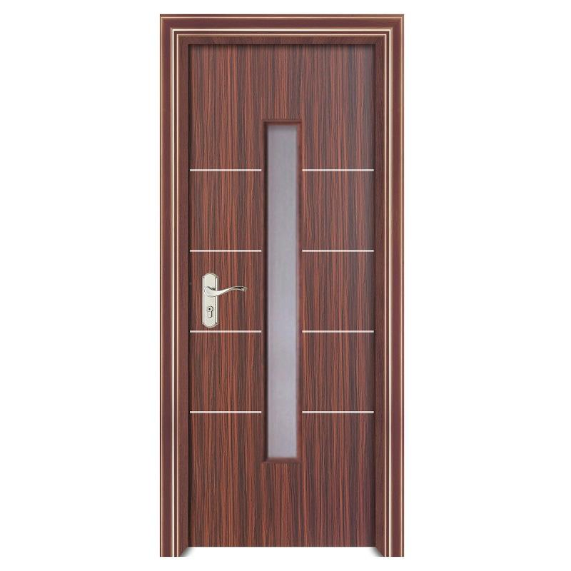 Exterior Mold-Proof Entrance Room Door WPC PVC Doors with Lever Lock