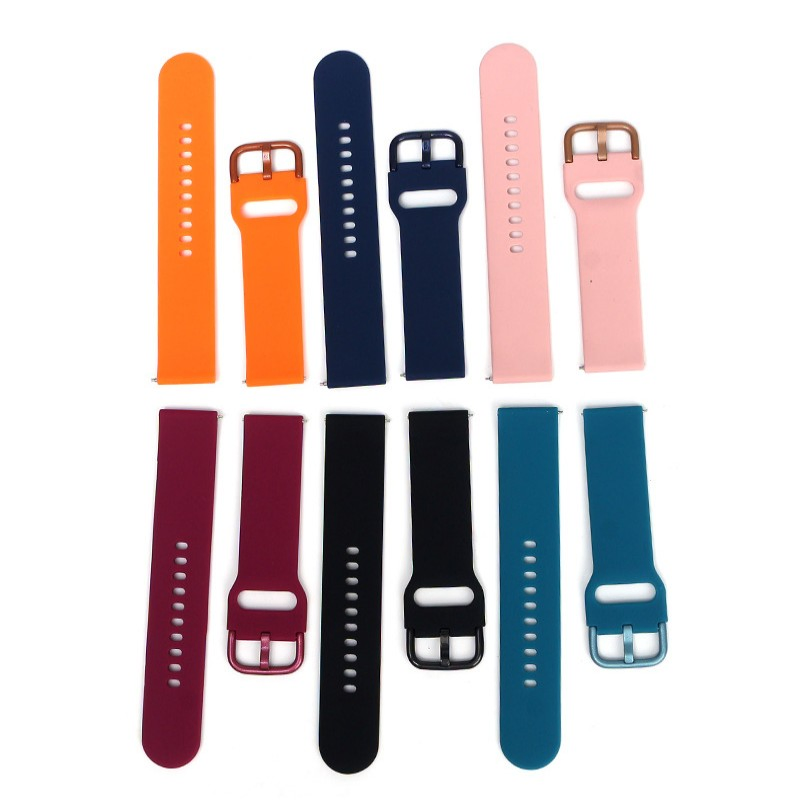 Silicone Watch Strap Suitable for Samsung Watch Active, Unisex, Multi-Color Breathable Silicone Watch Strap