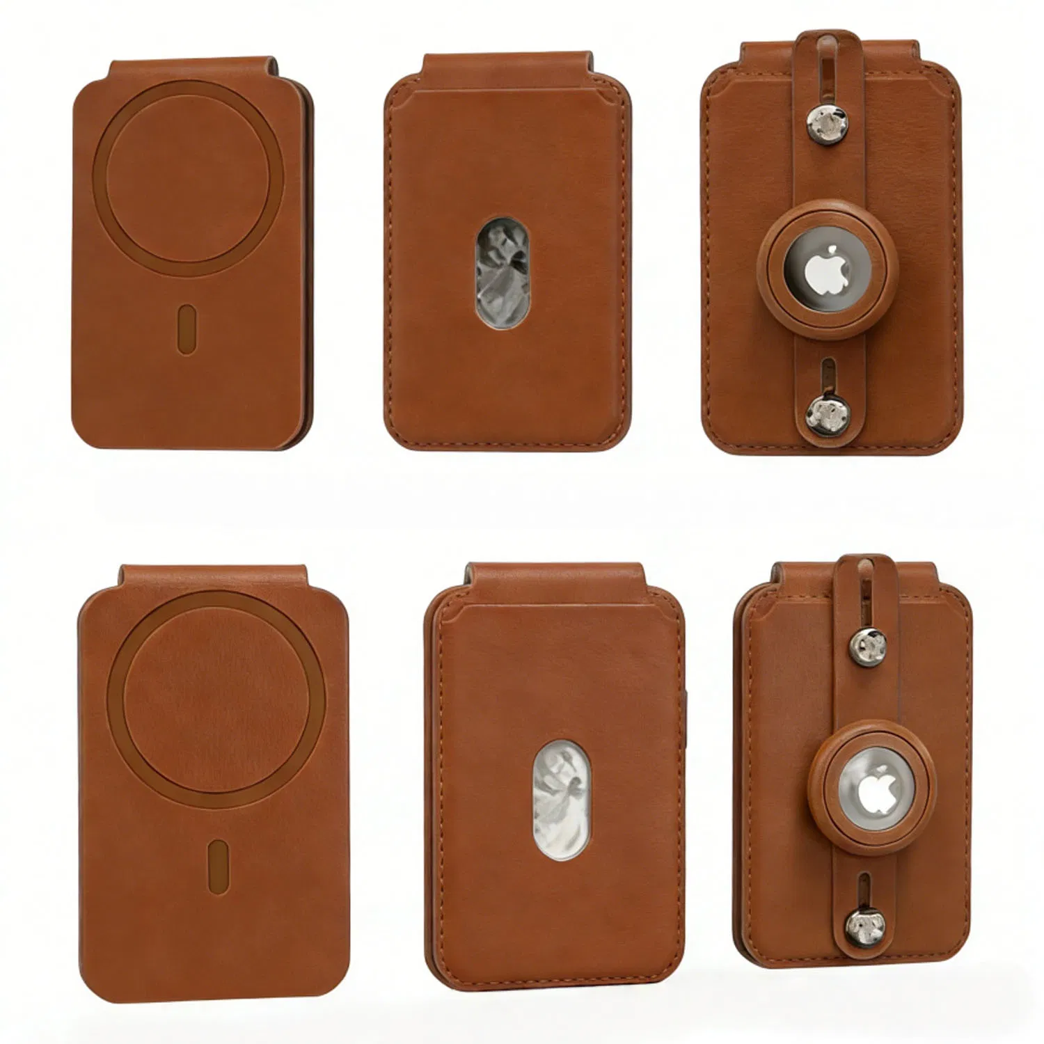 Stylish Anti-Loss Magnetic Card Wallet with Convenient Stand